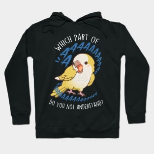 Lutino Quaker Parrot Aaaa Hoodie